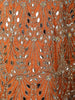 Light Orange Heavy Mirror and Beads Embroidered Design Net Lehenga With Net Dupatta