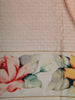 Light Peach Checked Woven Design Semi Silk Festive Saree with Floral Border