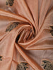 Light Peach Floral Butta Design Semi Tussar Silk Saree