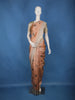 Light Peach Floral Butta Design Semi Tussar Silk Saree