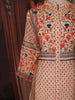 Light Peach Floral Sequins Embroidered Design Cotton Salwar Suit