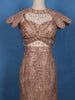 Light Peach Floral Sequins Embroidered Party Wear Mermaid Net Lehenga