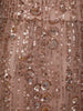 Light Peach Floral Sequins Embroidered Party Wear Mermaid Net Lehenga