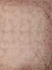 Light Peach Floral Thread Embroidered Design Chiffon Fancy Saree with Designer Border