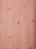 Light Peach Floral Thread and Sequins Embroidered Design Georgette Gown with Dupatta