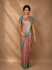 Light Peach Floral Woven Design Art Silk Saree