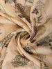 Light Peach Floral Woven Design Pure Tussar Saree with Designer Border