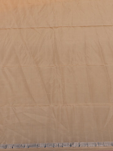 Light Peach Geometric Design Zari Woven Soft Silk Saree - Diadem