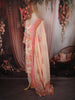 Light Peach Pink Floral Printed Design Cotton Straight Cut Salwar Suit with Matching Dupatta