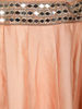 Light Peach Silver Zari Woven Design and Mirror Work Banarasi Silk Designer Lehenga with Dupatta