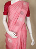 Light Pink Floral Butta Design Kanchipuram Silk Saree With Solid Border
