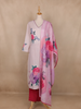 Light Pink Floral Design Cotton Salwar Suit