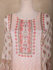 Light Pink Floral Design Georgette Straight Cut Salwar Suit