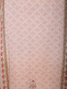Light Pink Floral Design Georgette Straight Cut Salwar Suit