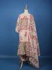Light Pink Floral Design Printed Cotton Salwar Suit - Diadem