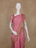 Light Pink  Floral Design Semi Banarasi Silk Saree