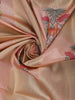 Light Pink Floral Design Semi Tussar Saree
