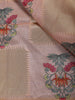 Light Pink Floral Design Semi Tussar Saree