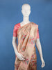 Light Pink Floral Design Semi Tussar Saree