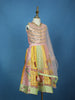 Light Pink Floral Design Silk Kids Lehenga With Dupatta