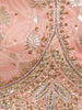 Light Pink Floral Embroidered Banarasi Silk Lehenga