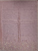 Light Pink Floral Embroidered Design Tissue Saree - Diadem