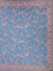 Light Pink Floral Embroidered Net Saree With Matching Blouse - Diadem