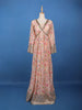 Light Pink Floral Printed Anarkali Georgette Gown - Diadem