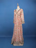Light Pink Floral Printed Anarkali Georgette Gown - Diadem