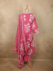 Light Pink Floral Printed Design Cotton Salwar Suit with Dupatta
