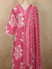 Light Pink Floral Printed Design Cotton Salwar Suit with Dupatta