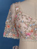 Light Pink Floral Sequins Embroidered Bridal Net Lehenga With Dupatta
