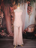 Light Pink Floral Sequins Embroidered Georgette Sharara Set
