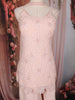 Light Pink Floral Sequins Embroidered Georgette Sharara Set