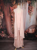 Light Pink Floral Sequins Embroidered Georgette Sharara Set