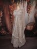 Light Pink Floral Thread and Beads Embroidered Design Net Lehenga with Dupatta