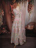 Light Pink Floral Thread and Beads Embroidered Design Net Lehenga with Dupatta