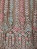 Light Pink Floral Thread and Beads Embroidered Design Net Lehenga with Dupatta