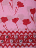 Light Pink Floral Vine Printed Design Cotton Casual Wear Saree
