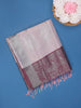 Light Pink Floral Woven Design Art Silk Saree With Contrast Zari Border