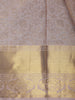 Light Pink Floral Woven Pure Kanchipuram Silk Saree