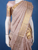 Light Pink Floral Woven Pure Kanchipuram Silk Saree