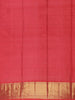 Light Pink Floral Woven Pure Kanchipuram Silk Saree With Zari Border