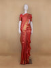 Light Pink Floral Woven Pure Kanchipuram Silk Saree With Zari Border