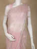 Light Pink Heavy Beads Embroidered Design Net Designer Saree