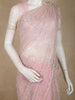 Light Pink Heavy Beads Embroidered Design Net Designer Saree