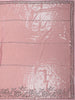 Light Pink Heavy Sequins Embroidered Design Tissue Designer Saree with Designer Border