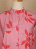 Light Pink Leaf Design Printed Cotton Kurti