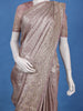 Light Pink Leaf Woven Design Banarasi Silk Saree