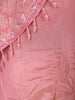 Light Pink Sequin and Bead Embroidered Organza Peplum Palazzo Suit with Dupatta
